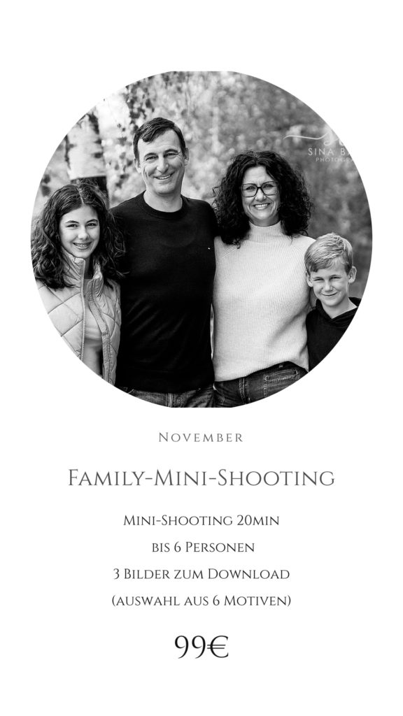 Familienshooting Angebot November 2024